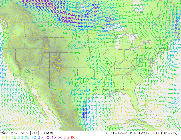  850 hPa ECMWF  31.05.2024 12 UTC