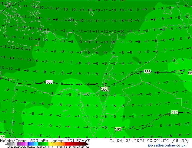 Z500/Rain (+SLP)/Z850 ECMWF mar 04.06.2024 00 UTC