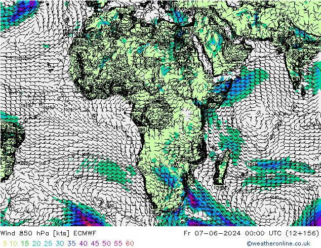 Wind 850 hPa ECMWF vr 07.06.2024 00 UTC