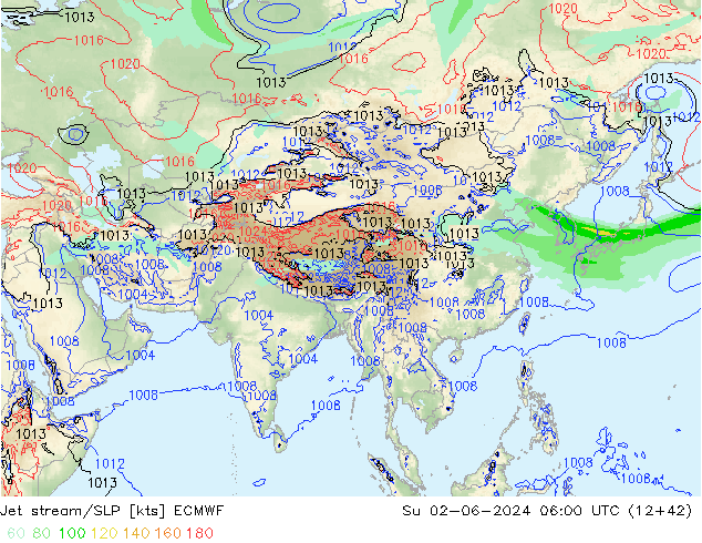 Courant-jet ECMWF dim 02.06.2024 06 UTC