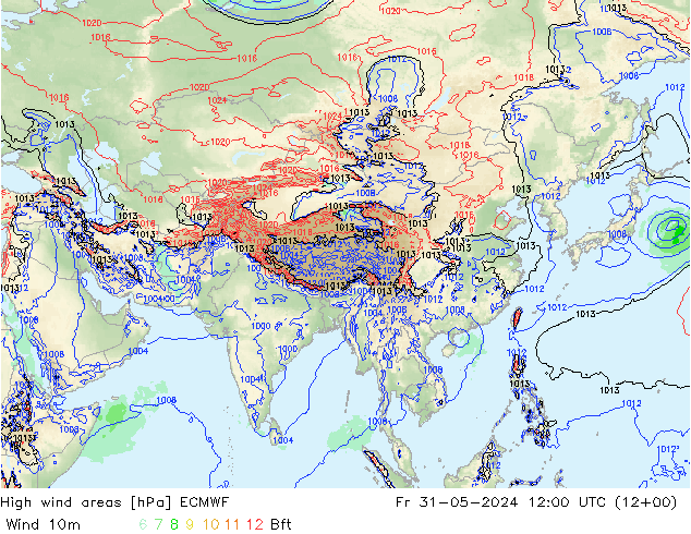 Sturmfelder ECMWF Fr 31.05.2024 12 UTC