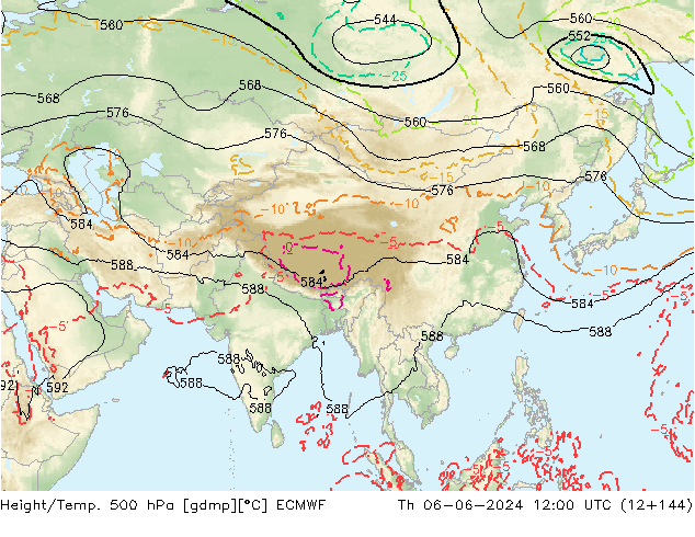 Z500/Regen(+SLP)/Z850 ECMWF do 06.06.2024 12 UTC