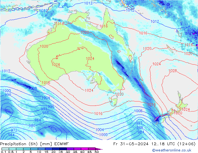 Z500/Rain (+SLP)/Z850 ECMWF Pá 31.05.2024 18 UTC