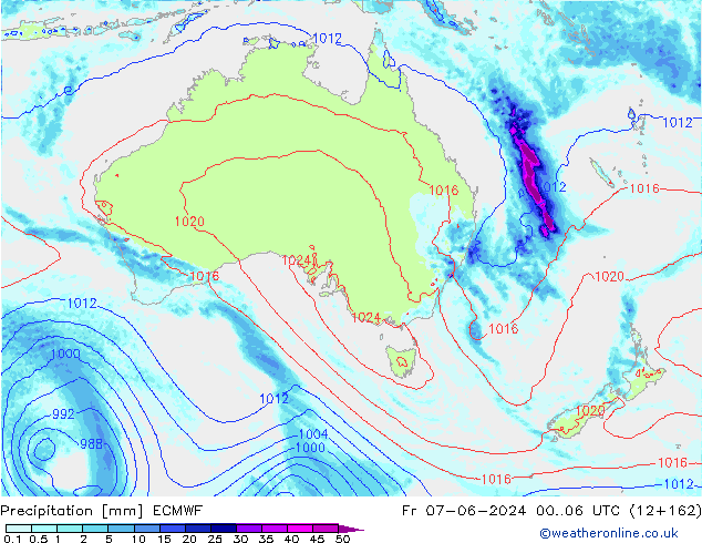 precipitação ECMWF Sex 07.06.2024 06 UTC