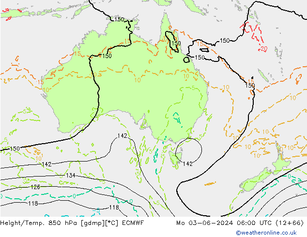 Z500/Rain (+SLP)/Z850 ECMWF Seg 03.06.2024 06 UTC