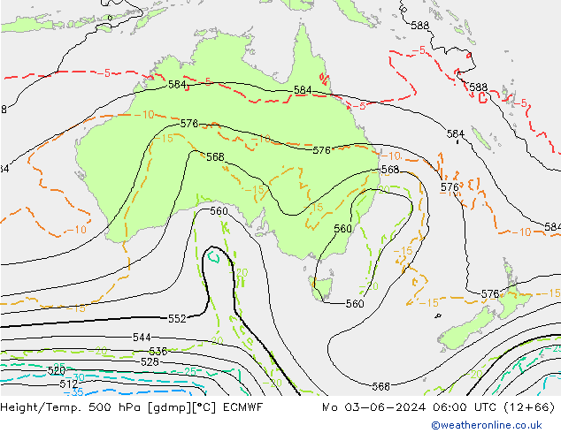 Z500/Rain (+SLP)/Z850 ECMWF Seg 03.06.2024 06 UTC