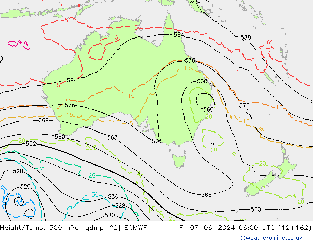 Z500/Regen(+SLP)/Z850 ECMWF vr 07.06.2024 06 UTC