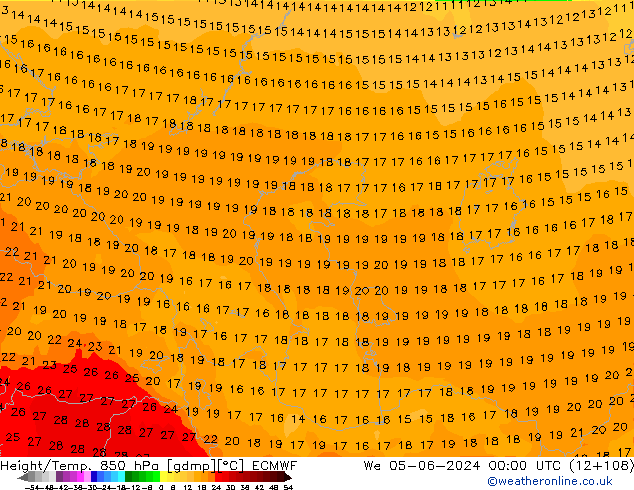 Z500/Rain (+SLP)/Z850 ECMWF  05.06.2024 00 UTC