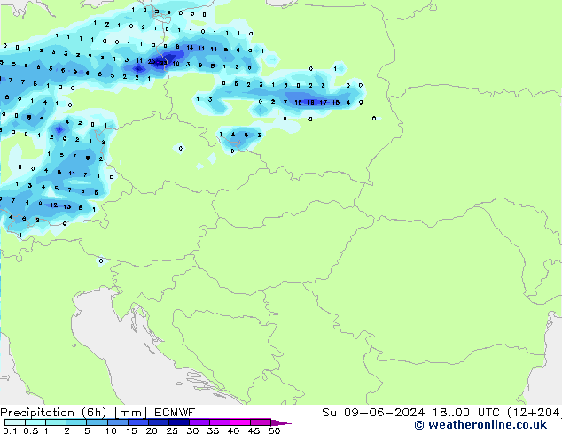 Z500/Rain (+SLP)/Z850 ECMWF nie. 09.06.2024 00 UTC