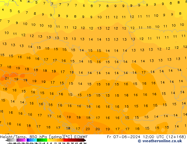 Z500/Rain (+SLP)/Z850 ECMWF ven 07.06.2024 12 UTC