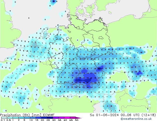 Z500/Rain (+SLP)/Z850 ECMWF Sa 01.06.2024 06 UTC