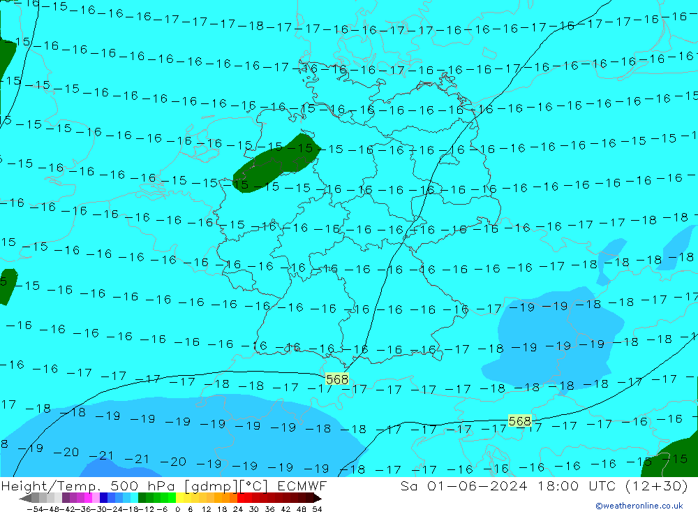 Z500/Rain (+SLP)/Z850 ECMWF Sa 01.06.2024 18 UTC