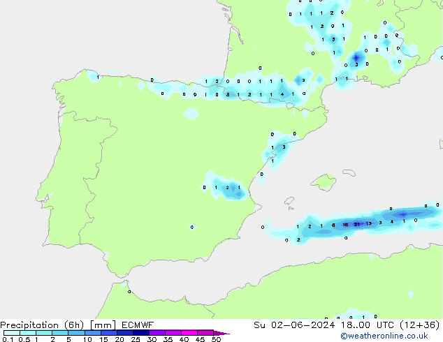 Z500/Rain (+SLP)/Z850 ECMWF Ne 02.06.2024 00 UTC