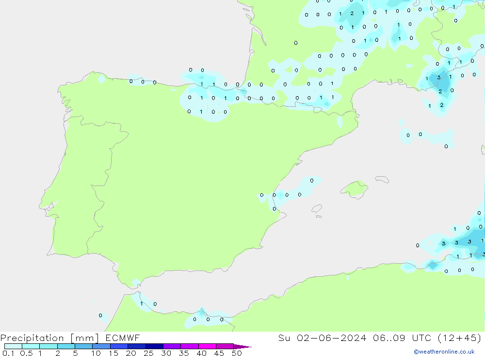 Precipitación ECMWF dom 02.06.2024 09 UTC