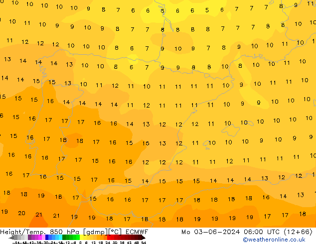 Z500/Rain (+SLP)/Z850 ECMWF Seg 03.06.2024 06 UTC