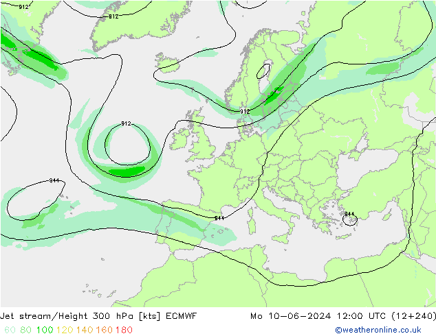 Polarjet ECMWF Mo 10.06.2024 12 UTC