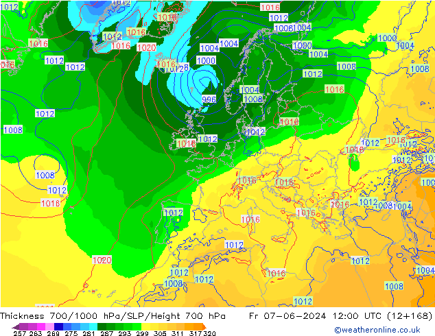 Thck 700-1000 hPa ECMWF  07.06.2024 12 UTC