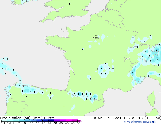 Z500/Yağmur (+YB)/Z850 ECMWF Per 06.06.2024 18 UTC