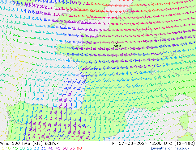  500 hPa ECMWF  07.06.2024 12 UTC