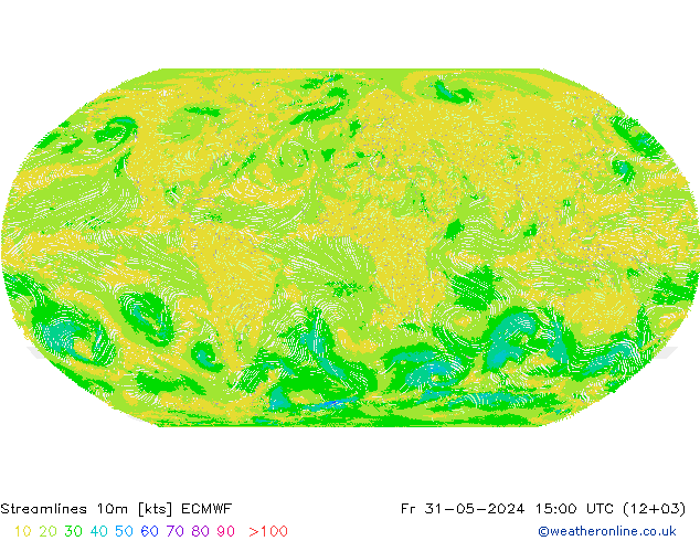 Stroomlijn 10m ECMWF vr 31.05.2024 15 UTC