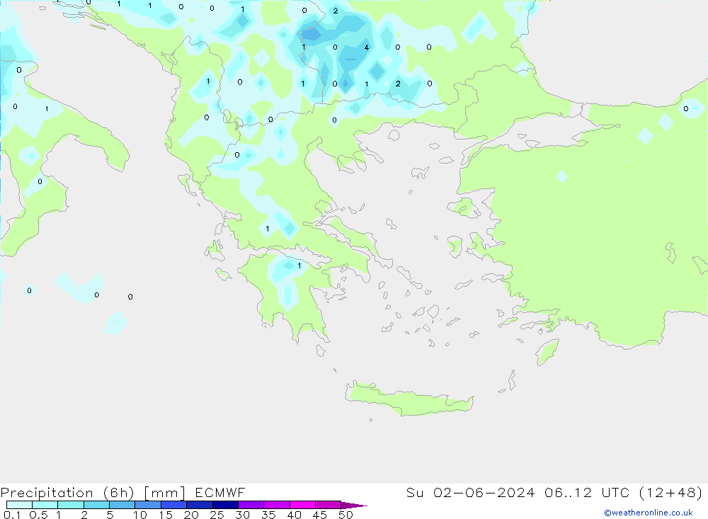 Z500/Rain (+SLP)/Z850 ECMWF Su 02.06.2024 12 UTC