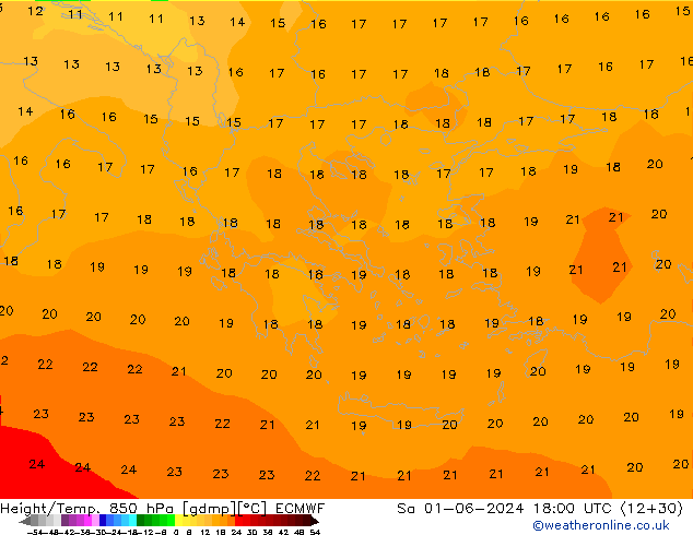 Z500/Rain (+SLP)/Z850 ECMWF Sáb 01.06.2024 18 UTC