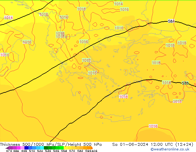 Thck 500-1000hPa ECMWF  01.06.2024 12 UTC