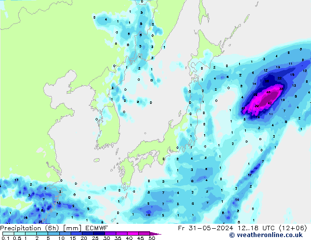 Z500/Rain (+SLP)/Z850 ECMWF Sex 31.05.2024 18 UTC