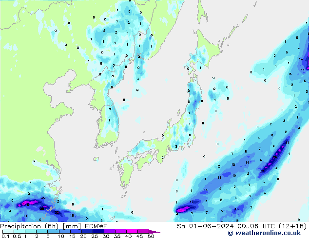 Z500/Rain (+SLP)/Z850 ECMWF sáb 01.06.2024 06 UTC