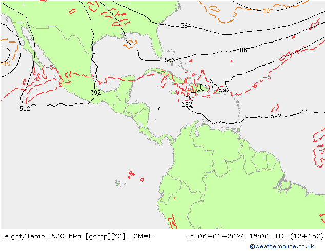 Z500/Rain (+SLP)/Z850 ECMWF ��� 06.06.2024 18 UTC