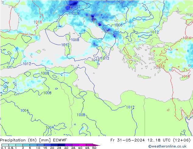 opad (6h) ECMWF pt. 31.05.2024 18 UTC