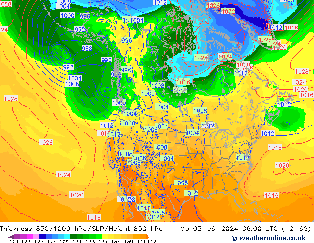 Thck 850-1000 hPa ECMWF Mo 03.06.2024 06 UTC