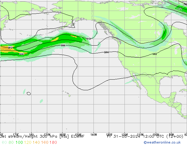 Courant-jet ECMWF ven 31.05.2024 12 UTC