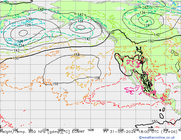 Z500/Rain (+SLP)/Z850 ECMWF пт 31.05.2024 18 UTC