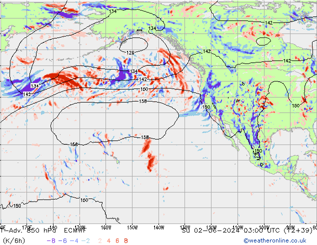 T-Adv. 850 hPa ECMWF zo 02.06.2024 03 UTC