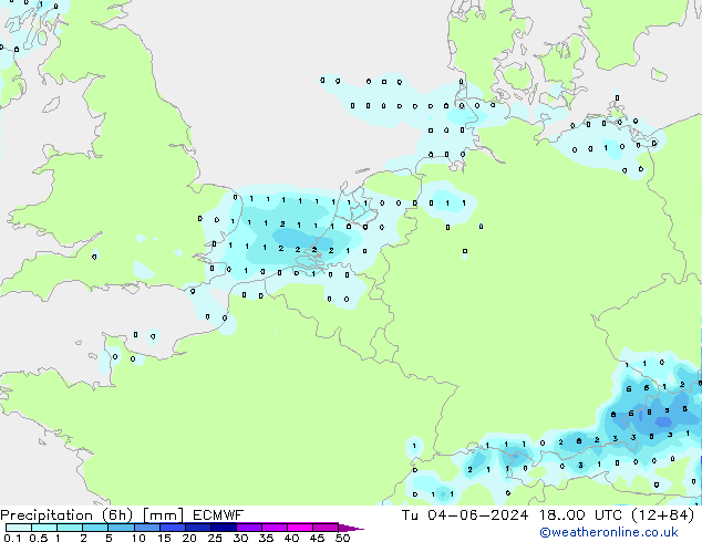 Z500/Rain (+SLP)/Z850 ECMWF mar 04.06.2024 00 UTC