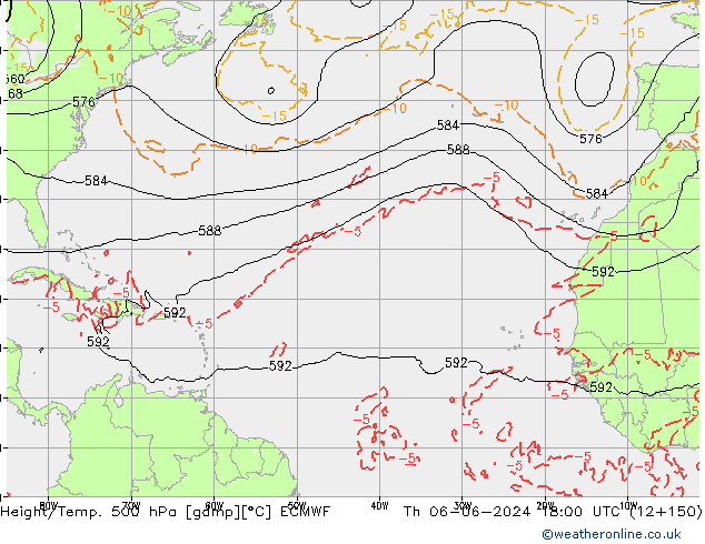Z500/Rain (+SLP)/Z850 ECMWF jeu 06.06.2024 18 UTC