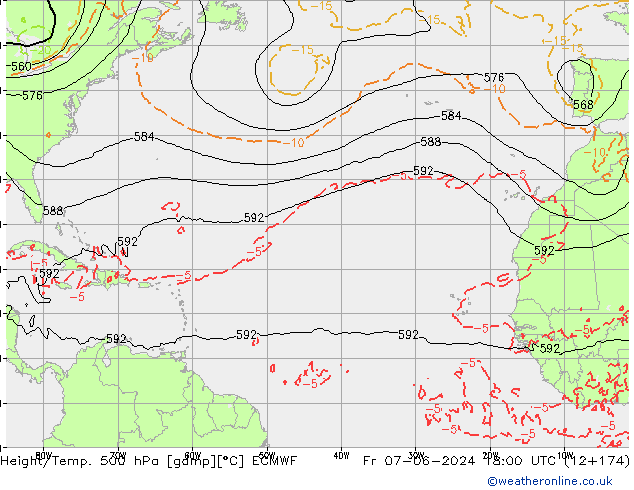 Z500/Rain (+SLP)/Z850 ECMWF ��� 07.06.2024 18 UTC