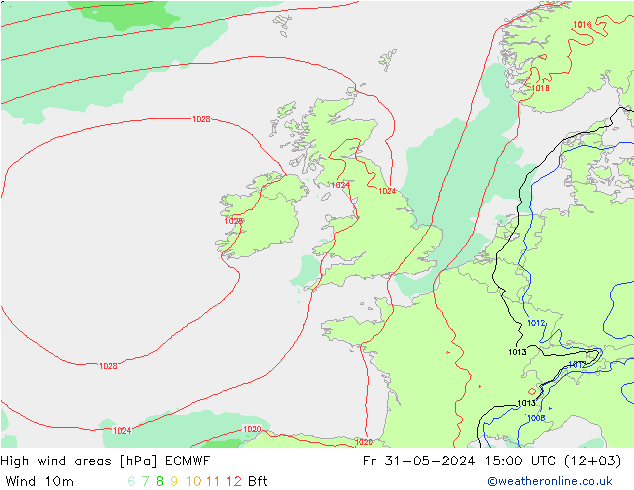 Sturmfelder ECMWF Fr 31.05.2024 15 UTC