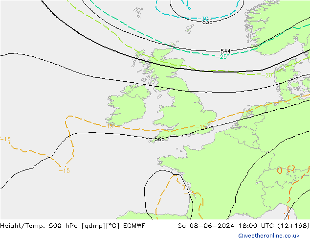 Z500/Rain (+SLP)/Z850 ECMWF ��� 08.06.2024 18 UTC