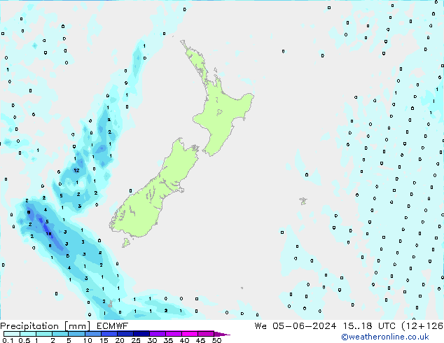 Neerslag ECMWF wo 05.06.2024 18 UTC