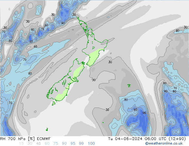 RV 700 hPa ECMWF di 04.06.2024 06 UTC