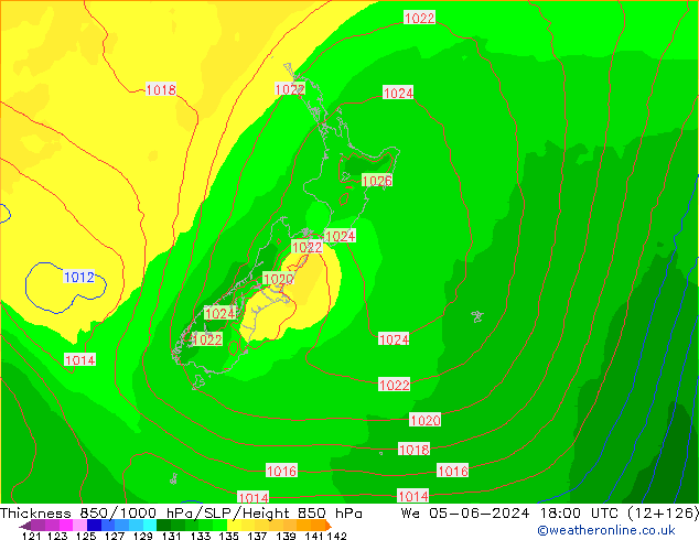 Thck 850-1000 hPa ECMWF  05.06.2024 18 UTC