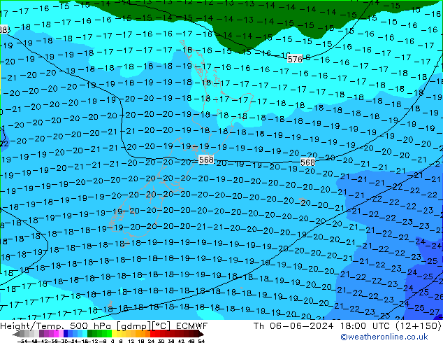 Géop./Temp. 500 hPa ECMWF jeu 06.06.2024 18 UTC