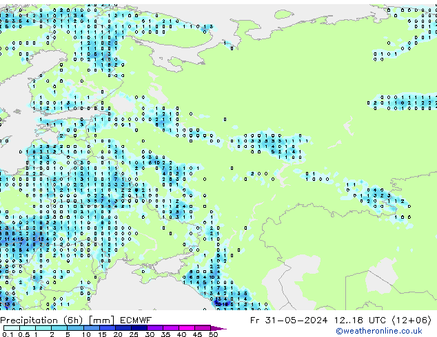 Z500/Rain (+SLP)/Z850 ECMWF Fr 31.05.2024 18 UTC