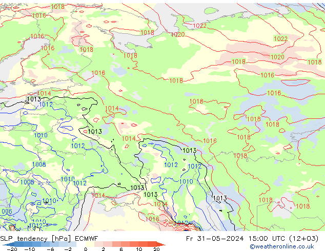 tendencja ECMWF pt. 31.05.2024 15 UTC