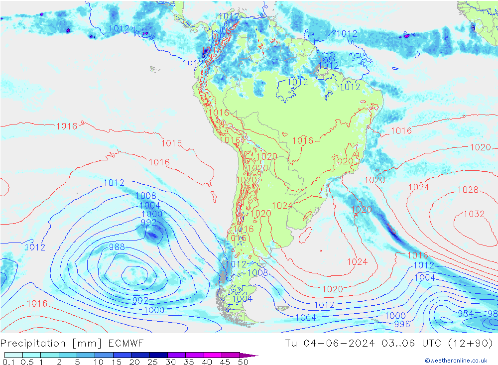 opad ECMWF wto. 04.06.2024 06 UTC