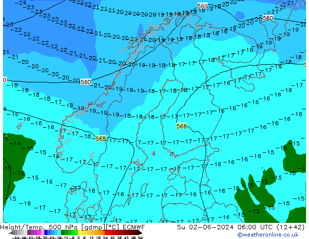 Z500/Rain (+SLP)/Z850 ECMWF Ne 02.06.2024 06 UTC