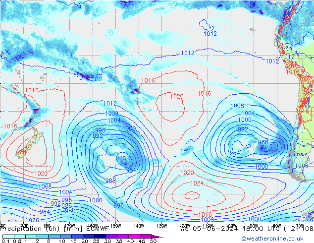 Z500/Rain (+SLP)/Z850 ECMWF śro. 05.06.2024 00 UTC