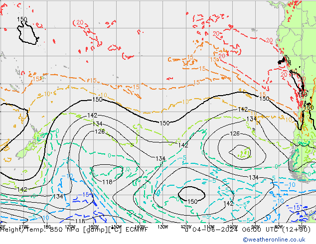 Z500/Rain (+SLP)/Z850 ECMWF Tu 04.06.2024 06 UTC